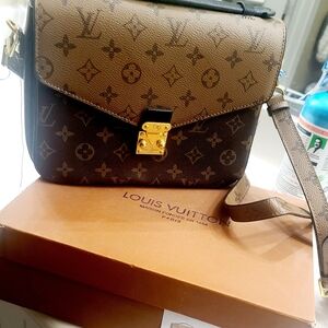 Source Unknown Brown Monogram Crossbody Bag